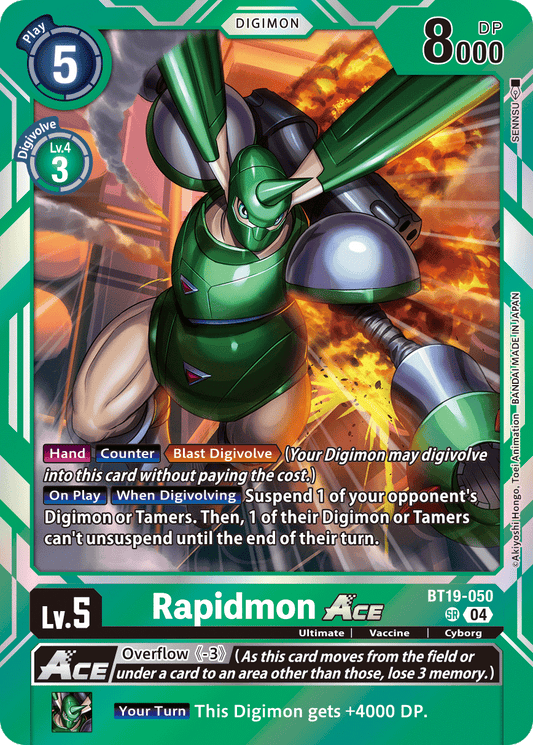 Rapidmon ACE (BT19-050) Super Rare