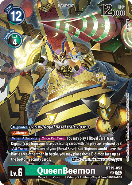 QueenBeemon (BT19-053) Super Rare