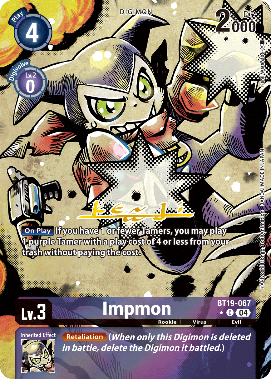Impmon (BT19-067) Signatured Rare