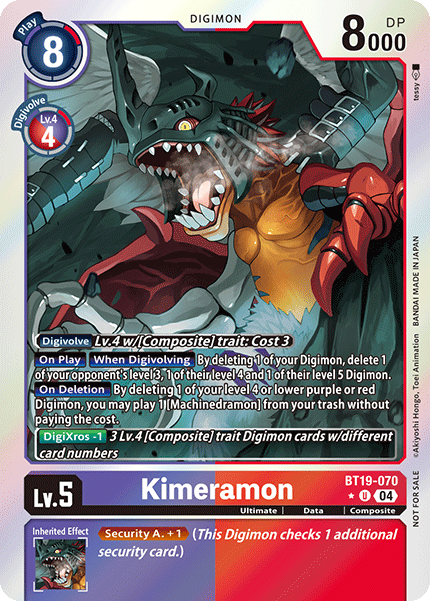 Kimeramon (BT19-070) Box Topper