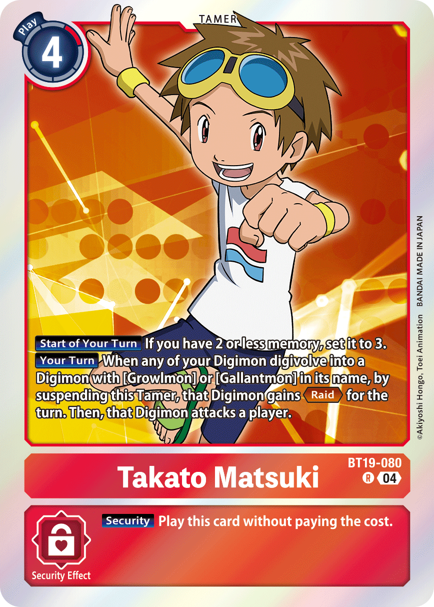 Takato Matsuki (BT19-080) Rare