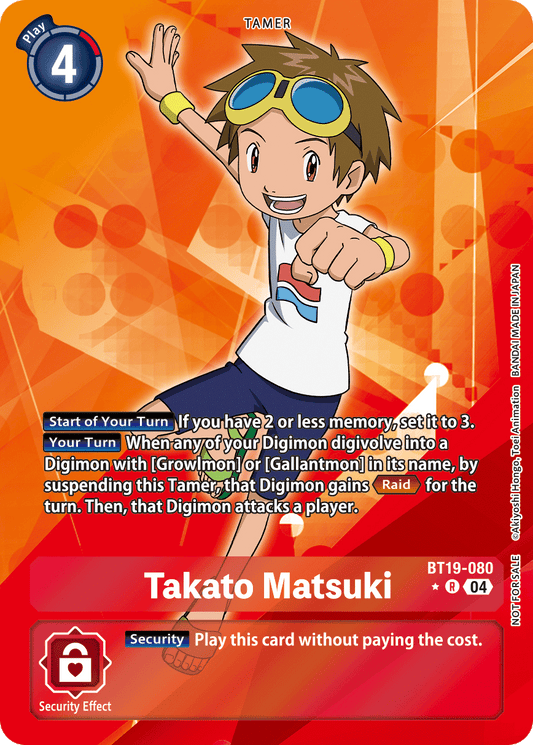 Takato Matsuki (BT19-080) Box Topper