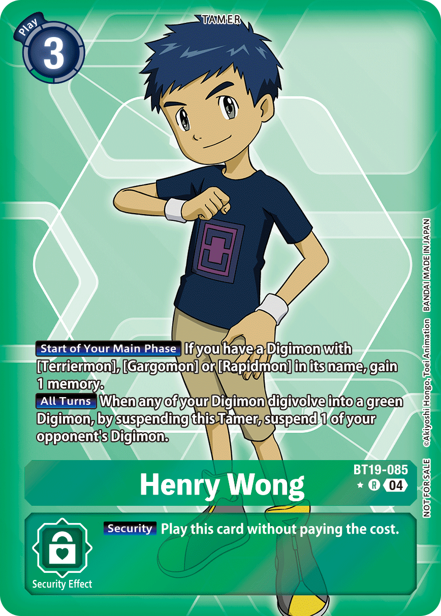 Henry Wong (BT19-085) Box Topper