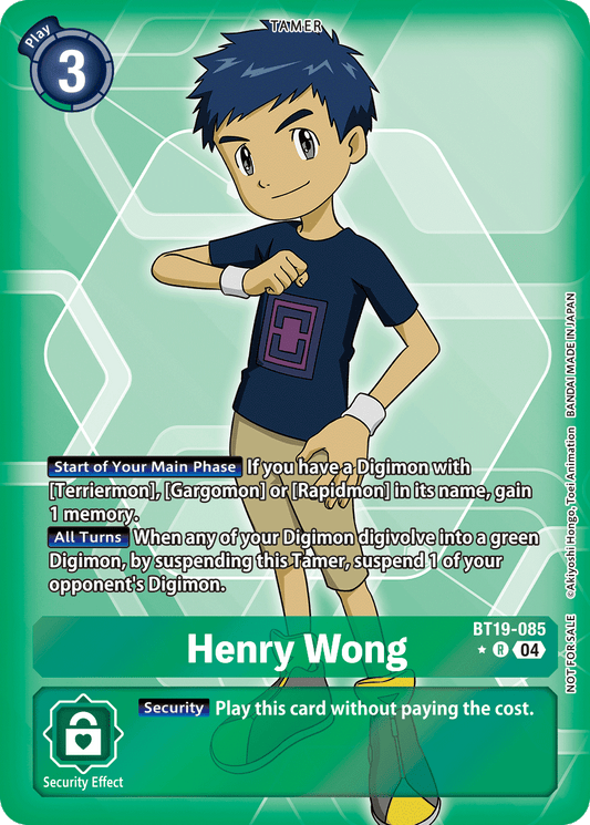 Henry Wong (BT19-085) Box Topper