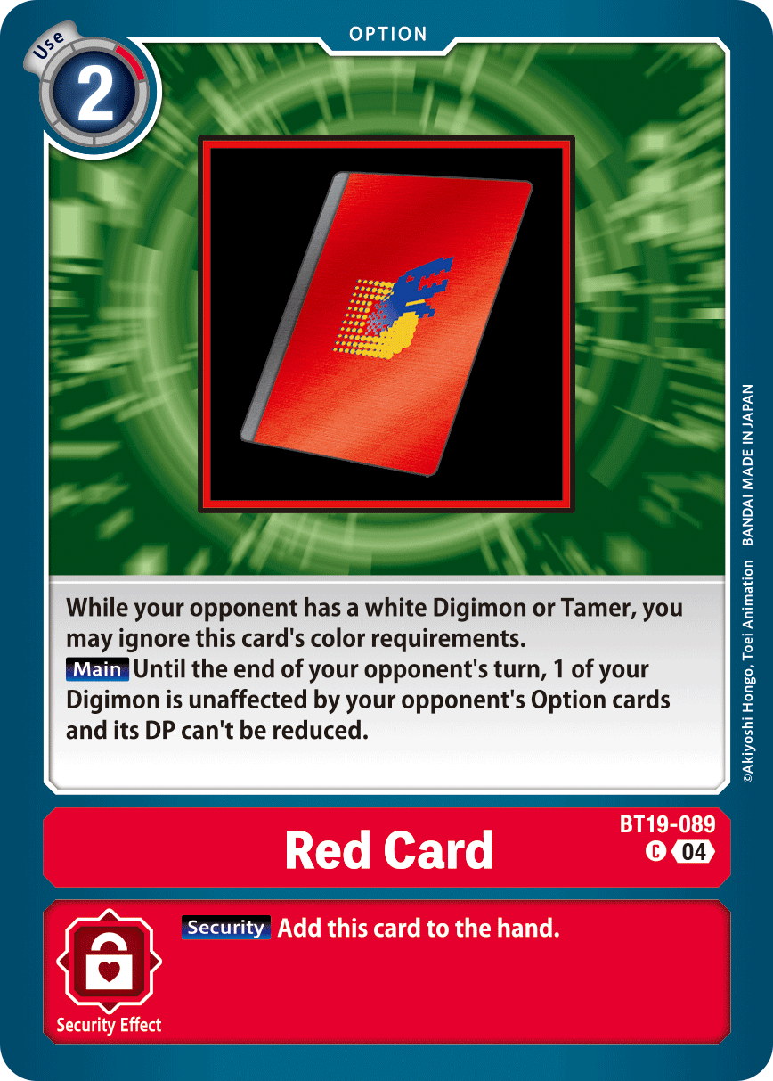 Red Card (BT19-089) Common