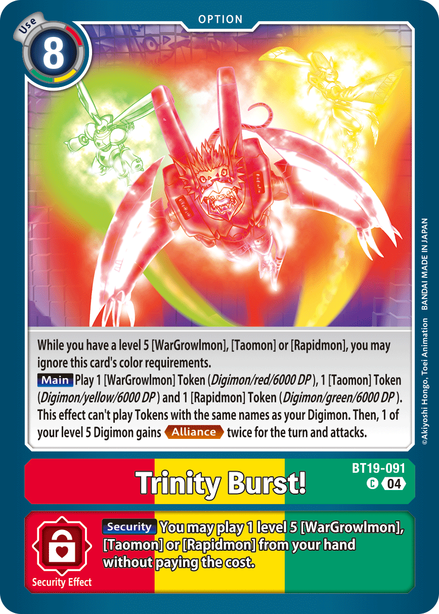 Trinity Burst! (BT19-091) Common