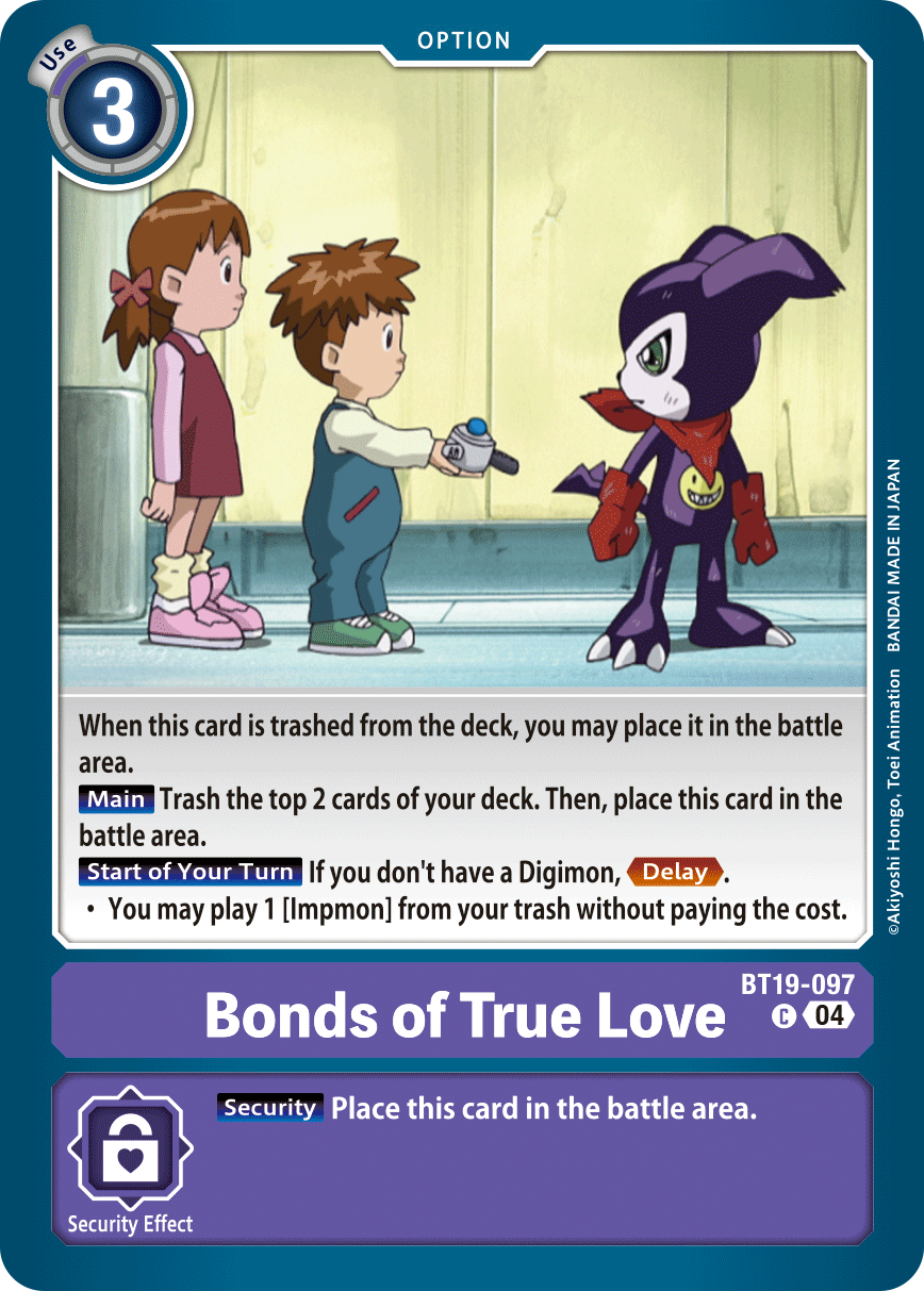 Bonds of True Love (BT19-097) Common