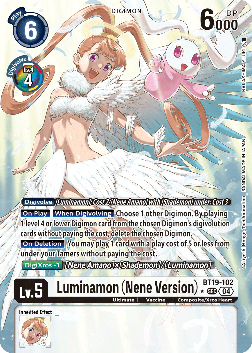 Luminamon (Nene Version) (BT19-102) Alternative Art