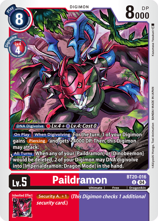 Paildramon (BT20-016) Uncommon