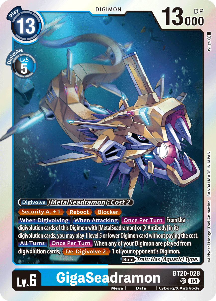 GigaSeadramon (BT20-028) Super Rare