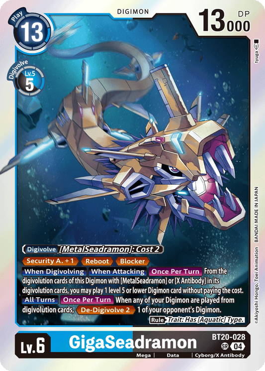 GigaSeadramon (BT20-028) Super Rare