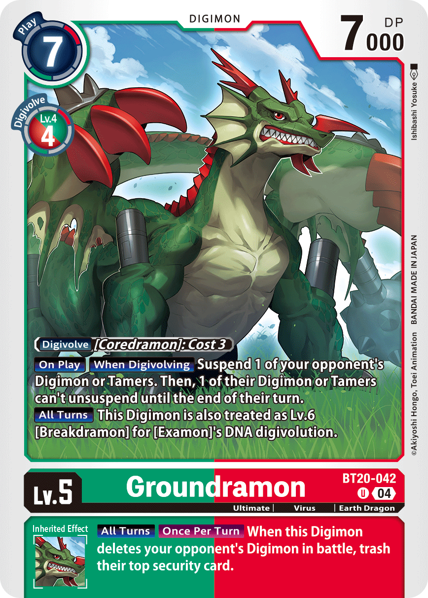 Groundramon (BT20-042) Uncommon