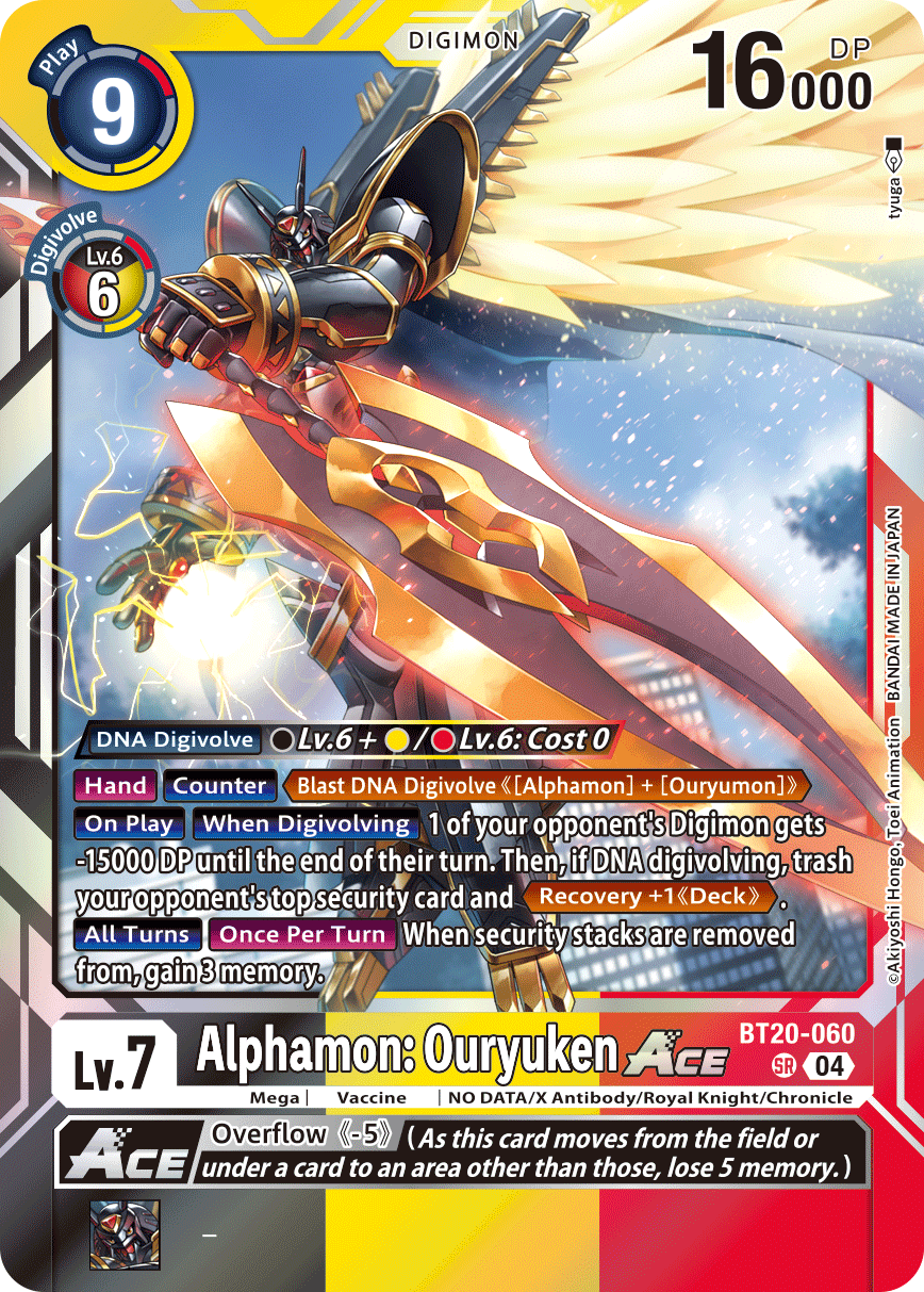 Alphamon: Ouryuken ACE (BT20-060) Super Rare