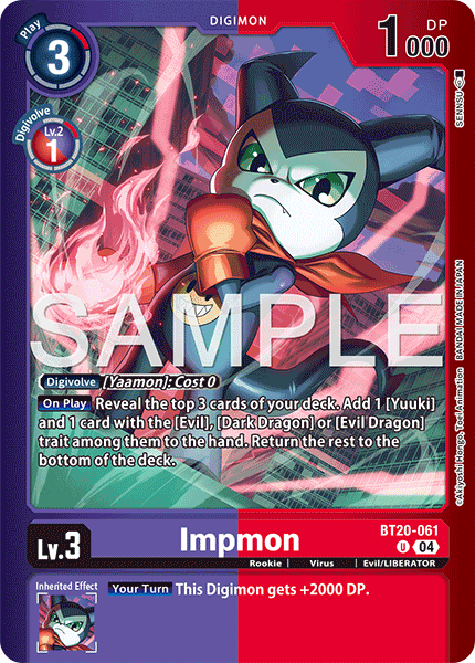 (Pre-order 28/08/2026) Impmon (BT20-061) Final Crest (LM08)