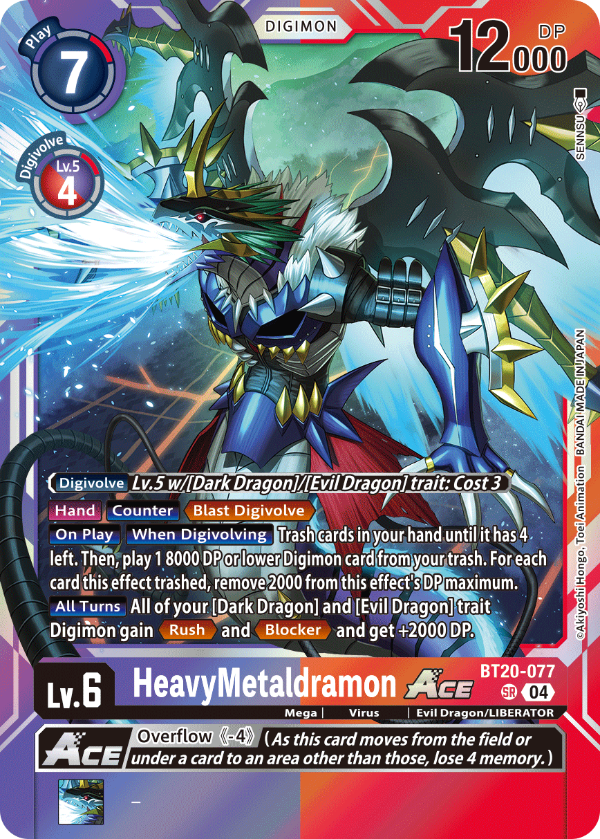 HeavyMetaldramon ACE (BT20-077) Super Rare