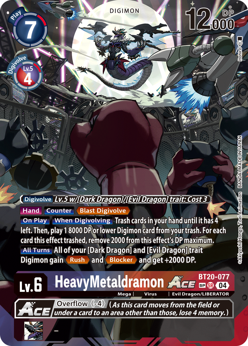 HeavyMetaldramon ACE (BT20-077) SP Alternative Art