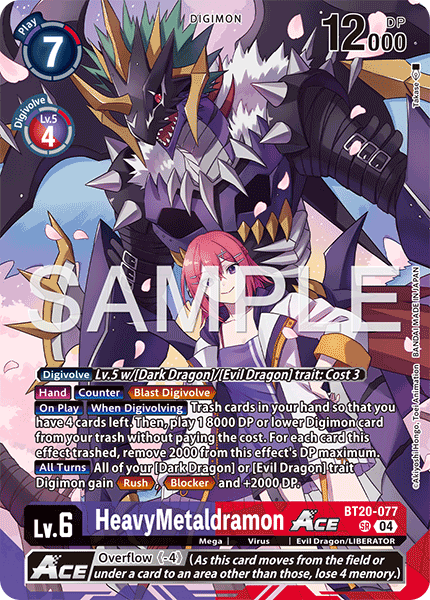 (Pre-order 28/08/2026) HeavyMetaldramon ACE (BT20-077) Final Crest (LM08)