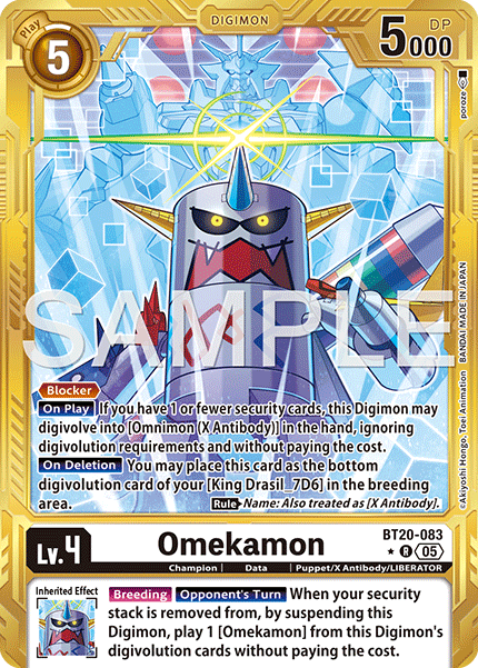 Omekamon (BT20-083) Digimon Generation [AD01] Gold