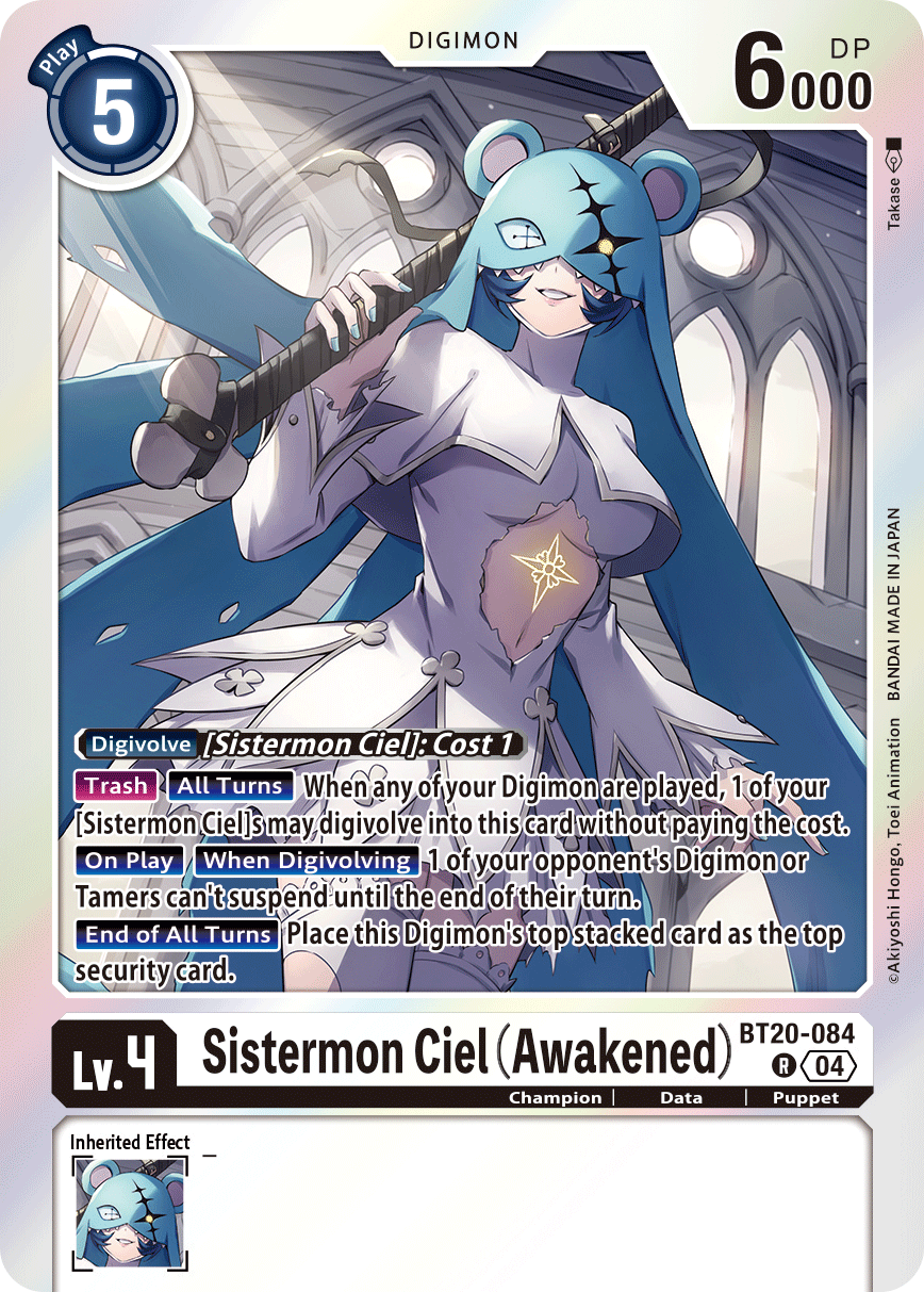 Sistermon Ciel (Awakened) (BT20-084) Rare