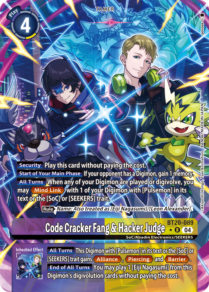 Code Cracker Fang & Hacker Judge (BT20-089) Alternative Art