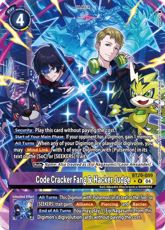 Code Cracker Fang & Hacker Judge (BT20-089) Alternative Art