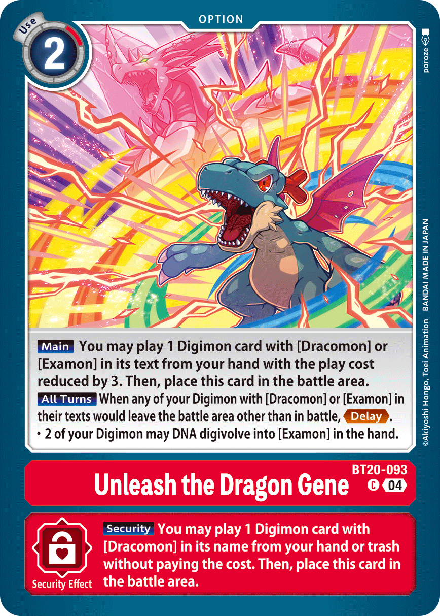 Unleash the Dragon-Gene (BT20-093) Common