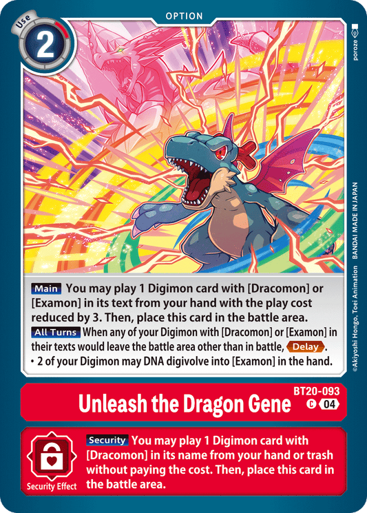 Unleash the Dragon-Gene (BT20-093) Common