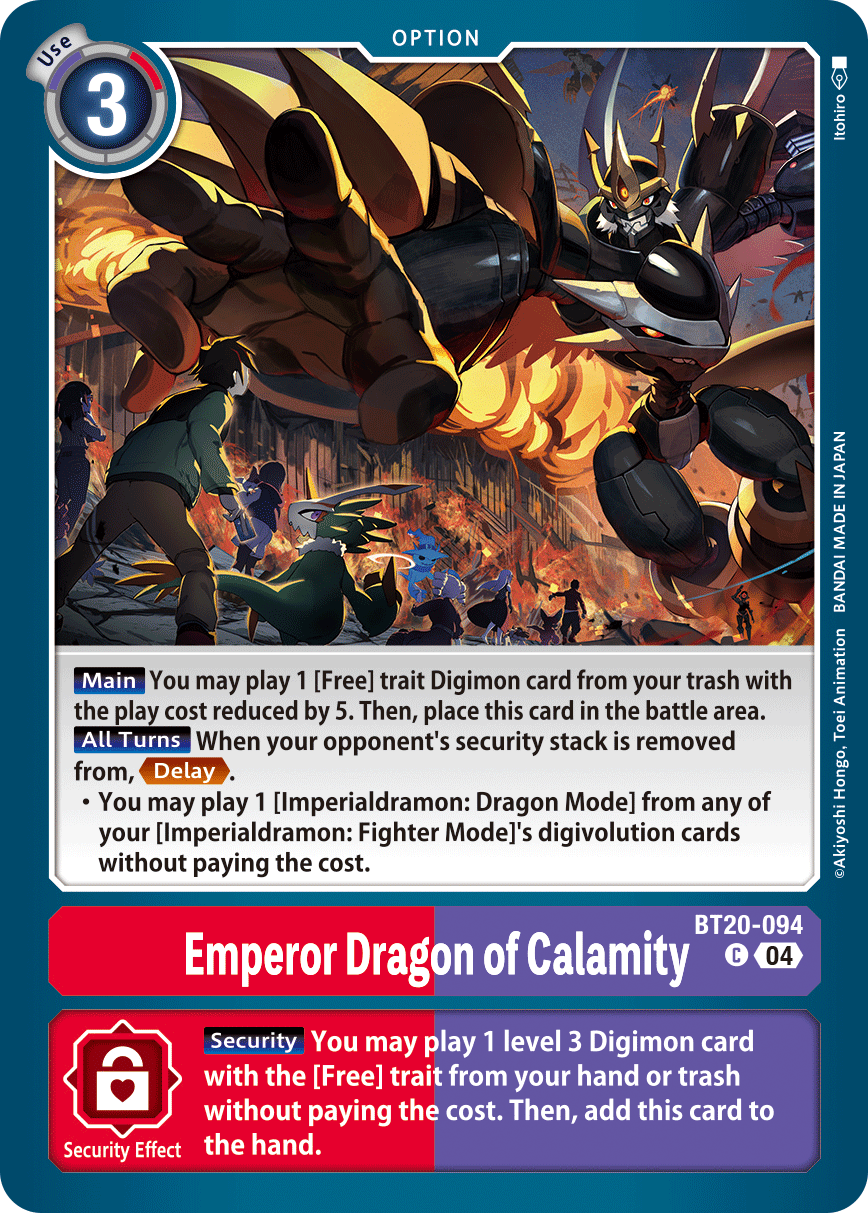 Emperor Dragon of Calamity (BT20-094) Common