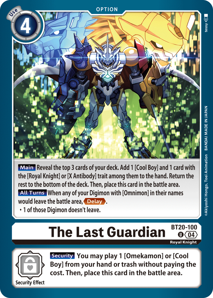 The Last Guardian (BT20-100) Uncommon