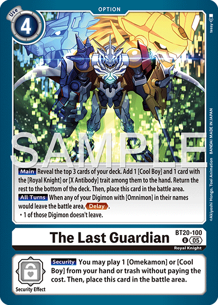 The Last Guardian (BT20-100) Digimon Generation [AD01]