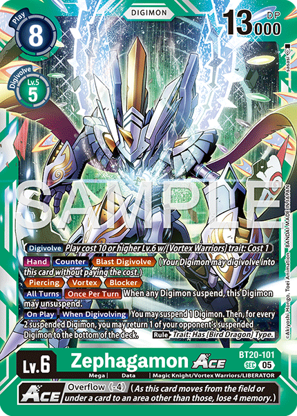 Zephagamon ACE (BT20-101) Digimon Generation [AD01]