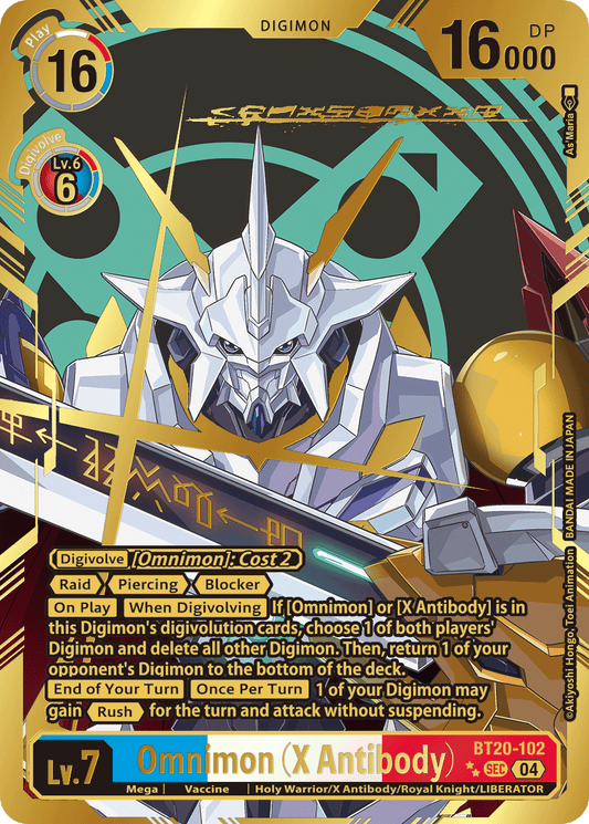 Omnimon (X Antibody) (BT20-102) 2 Stars Rare