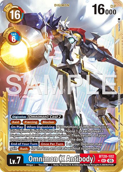 Omnimon (X Antibody) (BT20-102) Digimon Generation [AD01] Gold