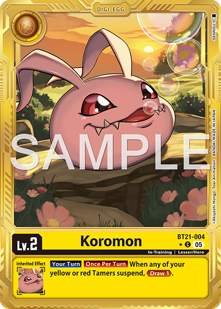 Koromon (BT21-004) Digimon Generation [AD01] Gold