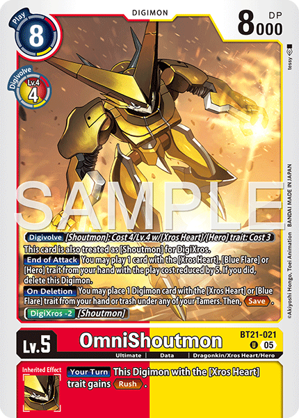 OmniShoutmon (BT21-021) Digimon Generation [AD01]