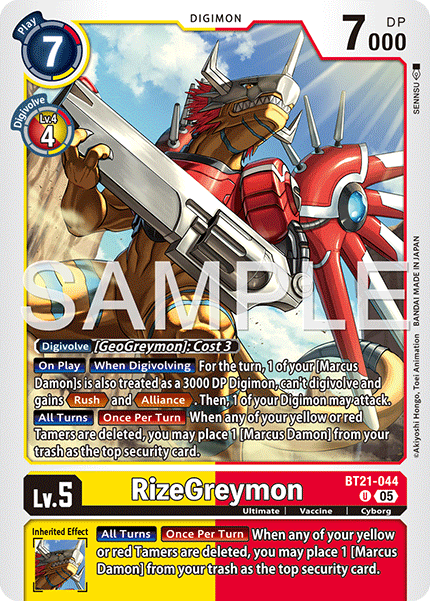 RizeGreymon (BT21-044) Digimon Generation [AD01]