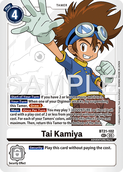Tai Kamiya (BT21-102) Digimon Generation [AD01]