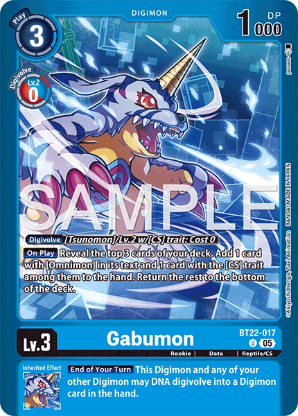 (Pre-order 28/08/2026) Gabumon (BT22-017) Final Crest (LM08)