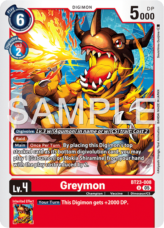 Greymon (BT23-008) Uncommon