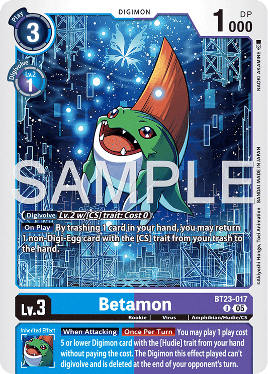 (Pre-order 24/10/2025) Betamon (BT23-017) Uncommon