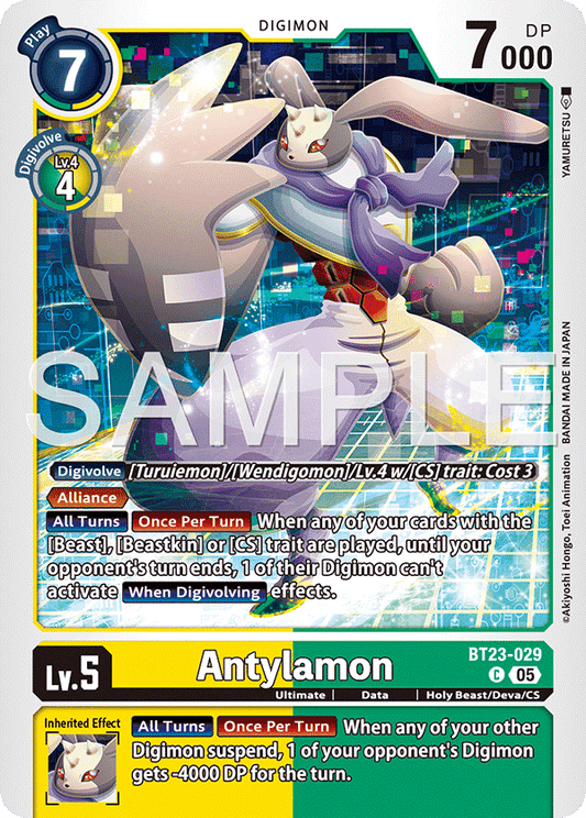 (Pre-order 24/10/2025) Antylamon (BT23-029) Common