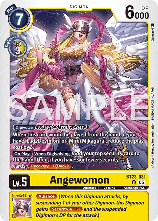 (Pre-order 24/10/2025) Angewomon (BT23-031) Uncommon