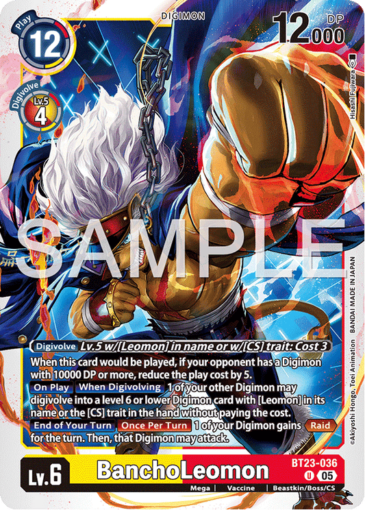 (Pre-order 24/10/2025) BanchoLeomon (BT23-036) Uncommon