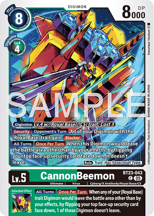 (Pre-order 24/10/2025) CannonBeemon (BT23-043) Common
