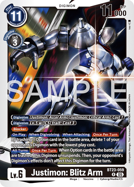 Justimon: Blitz Arm (BT23-059) Rare