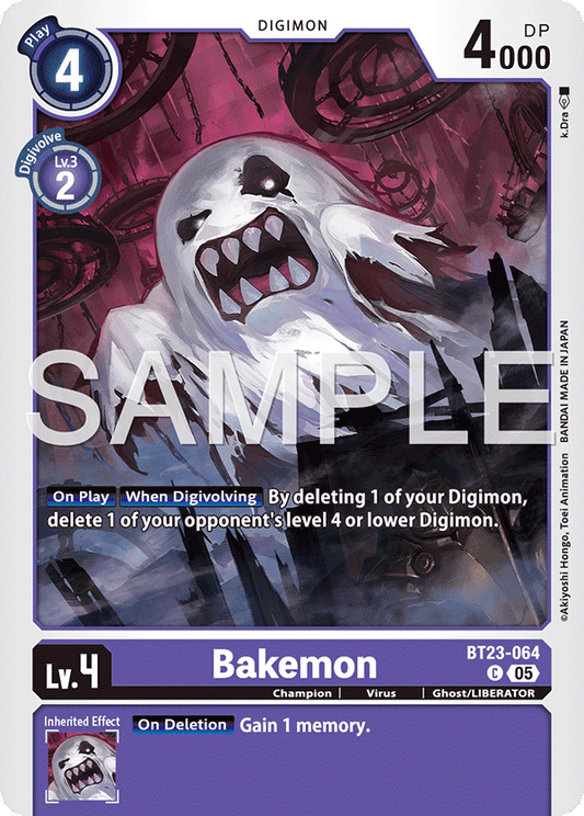 (Pre-order 24/10/2025) Bakemon (BT23-064) Common