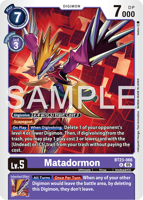 Matadormon (BT23-066) Rare