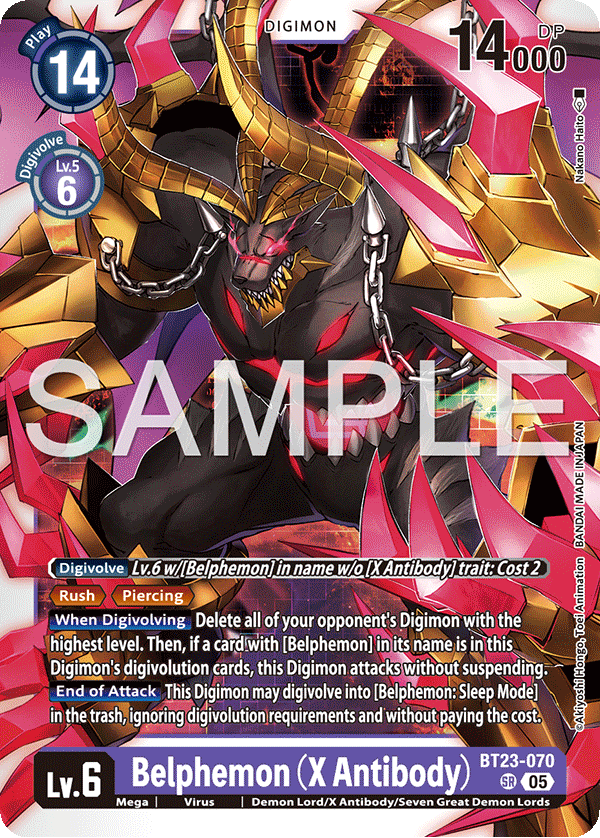 Belphemon (X Antibody) (BT23-070) Super Rare