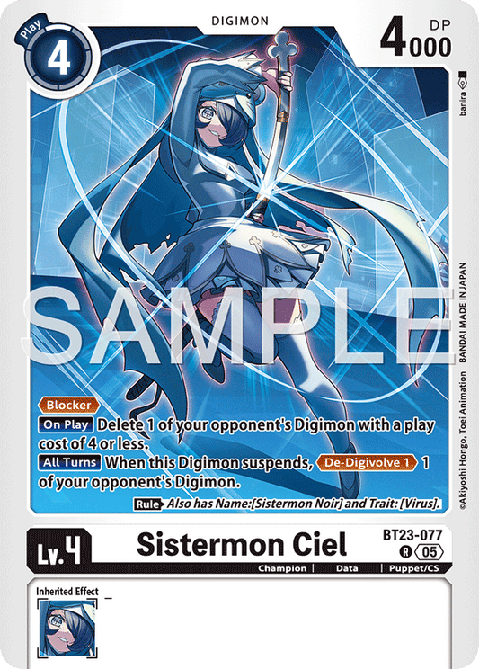 Sistermon Ciel (BT23-077) Rare