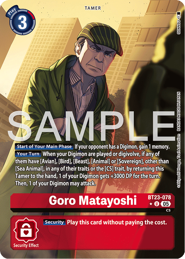 Goro Matayoshi (BT23-078) Alternative Art